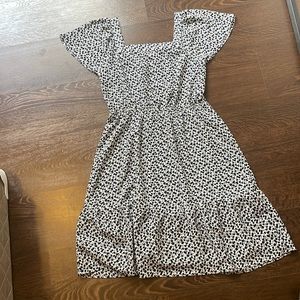 Teal flower maxi dress! Size: small